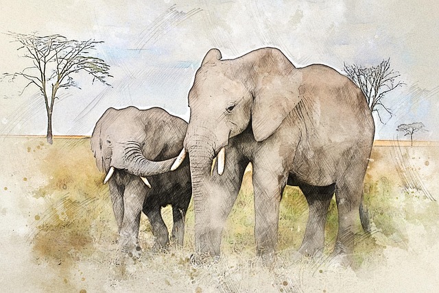 Free africa tanzania national park illustration