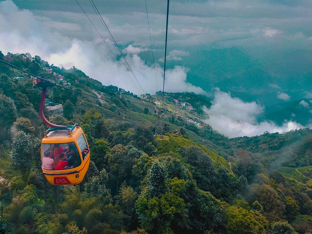 Darjeeling, Indien, Gondel, Seilbahn
