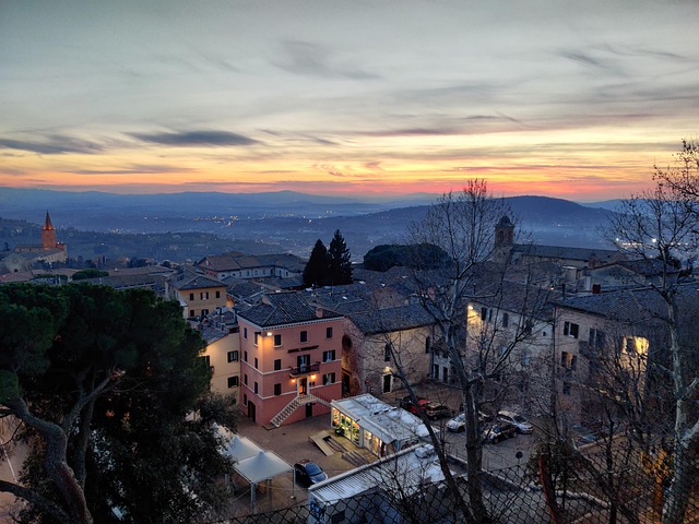 Panorama, Perugia, Umbrien, Landschaft