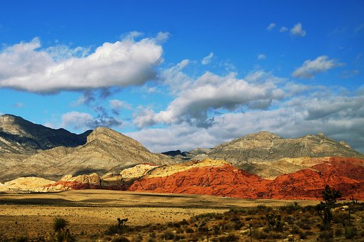 Landskab, Bjerge, Rød, Rød Sten, Nevada