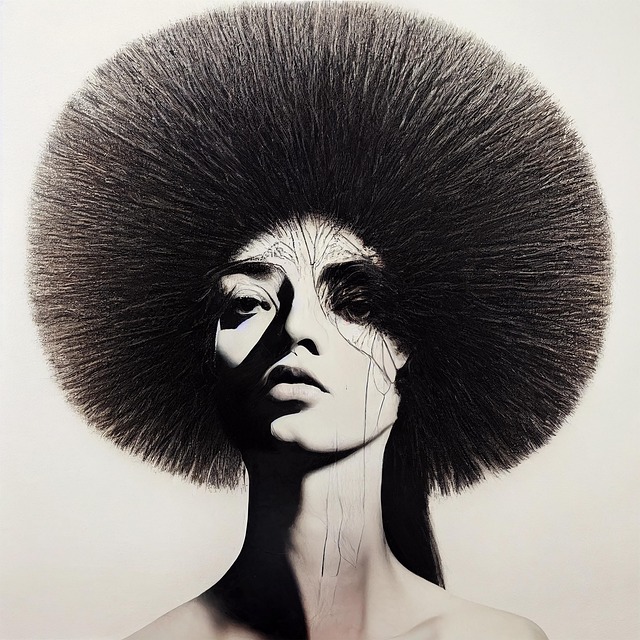 Free woman hair fashion illustration