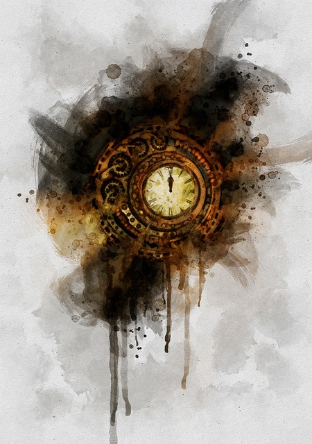 Free time clock watch illustration