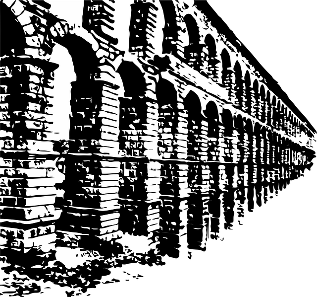 Free aqueduct segovia spain vector