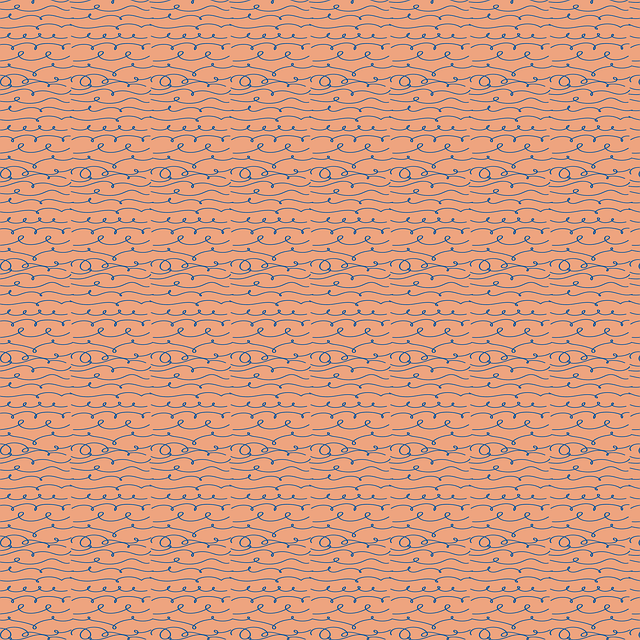 Free wave doodle pattern vector
