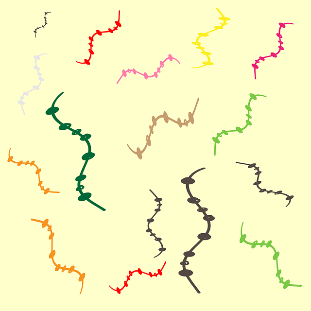 Free doodles squiggles colorful pattern vector