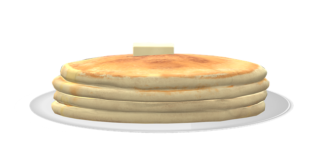 Free pancakes breakfast meal illustration