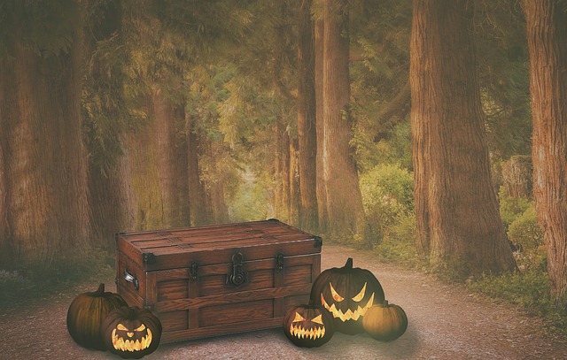 Free autumn digital background background illustration