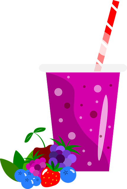 Free smoothie berry shake berry smoothie vector