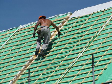 Bauarbeiter, Dachdecker, Überdachung