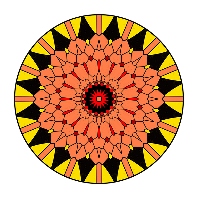 Download free HD stock image of Rosette Mandala Free rosette mandala circle illustration