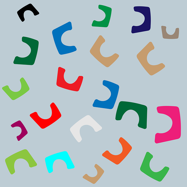 Free doodles shapes colorful pattern vector