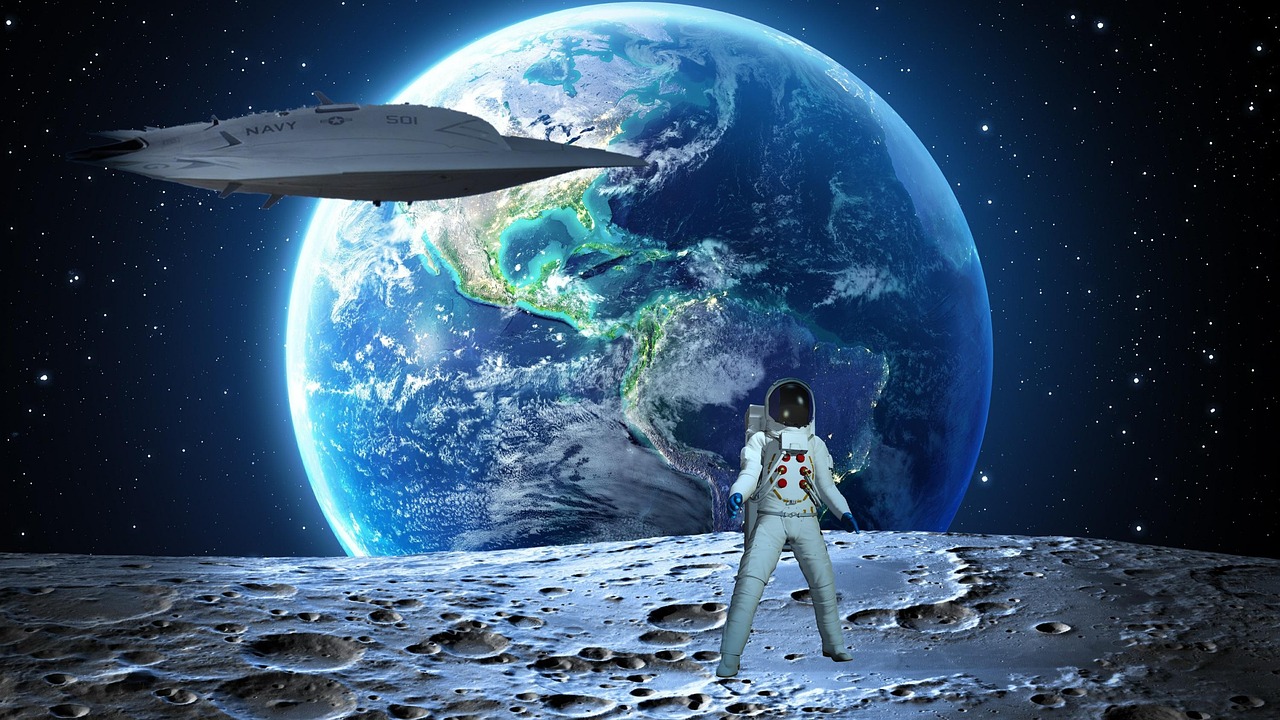 Download free HD stock image of Background Space Free background space spaceship illustration