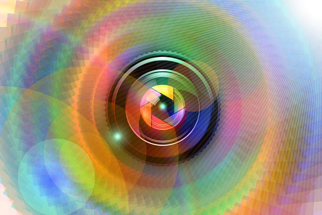 Free lens camera lens prism illustration