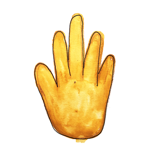 Boho-Kunst, Hand, Handabdruck