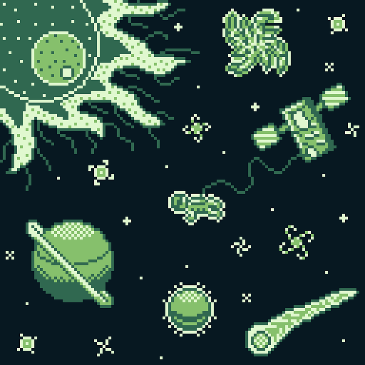 Espacio Tierra Arte De Pixel - Imagen gratis en Pixabay