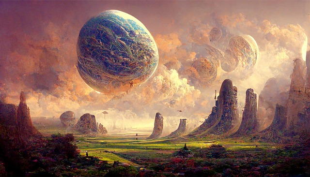 Free planets earth galaxy illustration