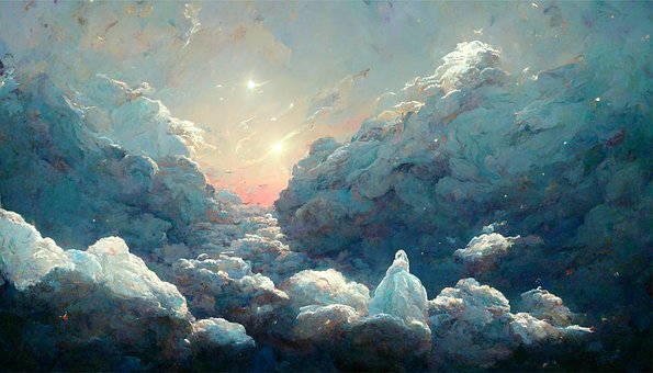 Paisaje Magico, Nubes, Fantasía, Galaxia