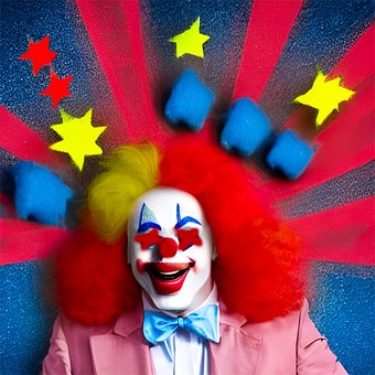 Free Clown Joy illustration and picture