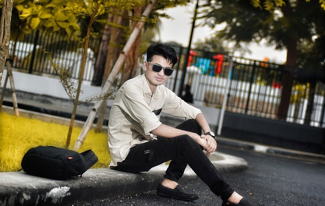 Man, park, fashion and casual wear — photo by RobiulIslamPailot