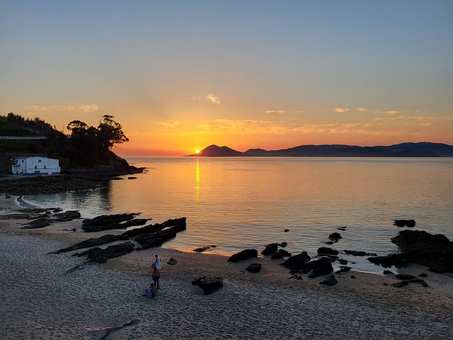 Free Sunset Galicia photo and picture