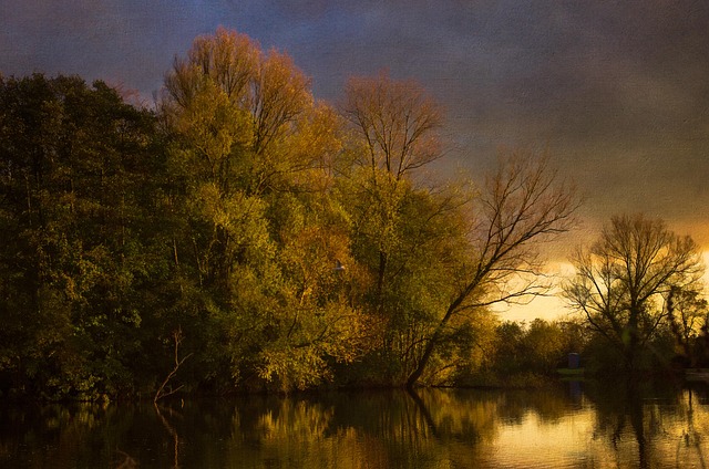 Free Lake Sunset photo and picture
