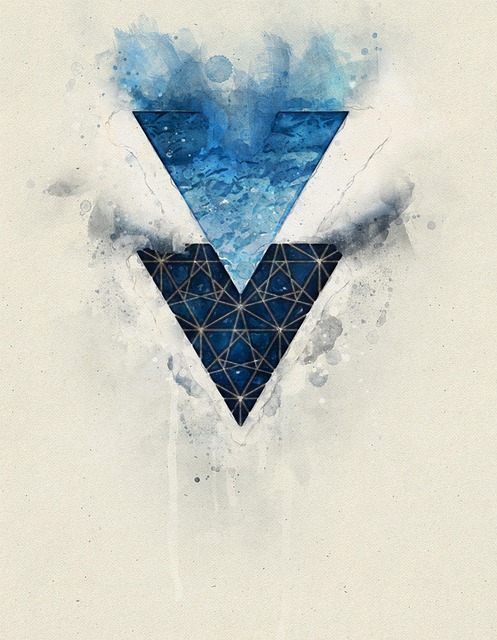 Download free HD stock image of Triangle Night Sky Free triangle night sky triangles illustration