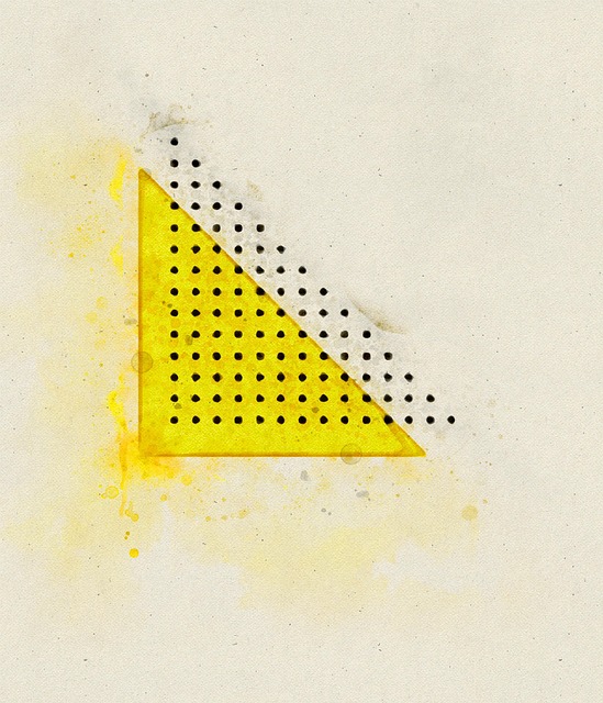 Free triangle yellow black illustration