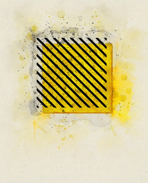 Free triangle yellow black illustration