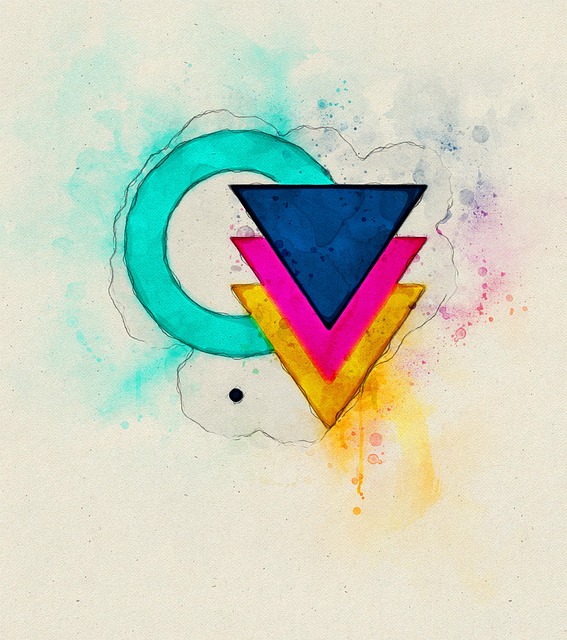 Free triangle yellow black illustration