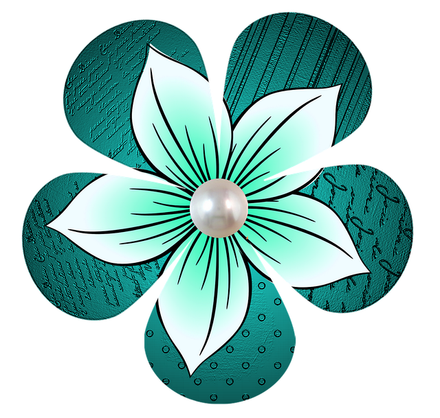 Free flower petals pearl illustration