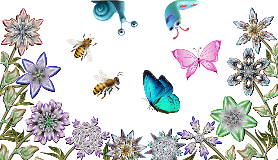 Download Insects Flowers Nature Royalty-Free Stock Illustration Image ...