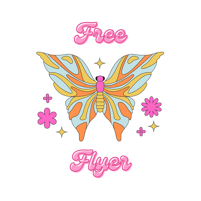 Free butterfly free flyer cartoon butterfly illustration