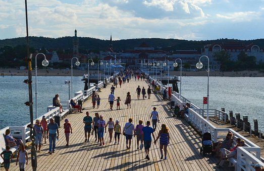Board Walk, Menschen, Polen, Draussen