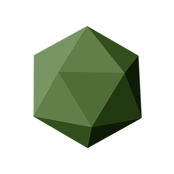 Free Geometry Icosahedron illustration and picture