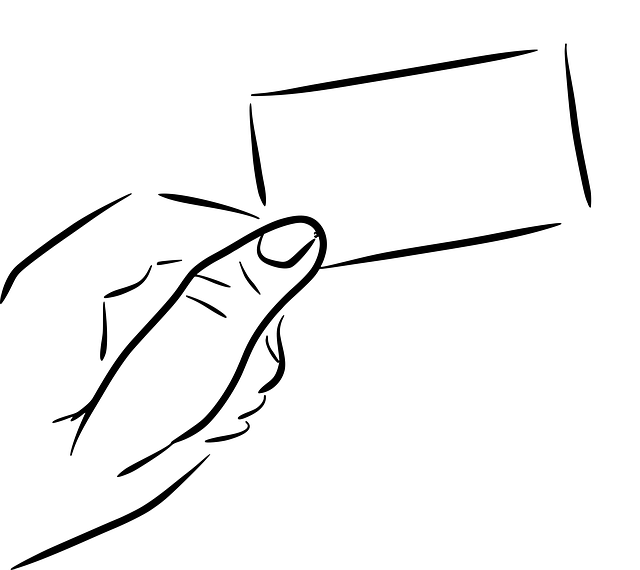 Free card hand blank illustration