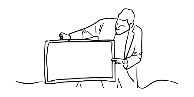 Free presentation business office illustration