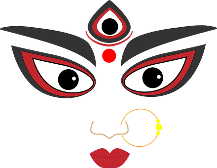 Durga, Navaratri, Göttin, Puja, Farben