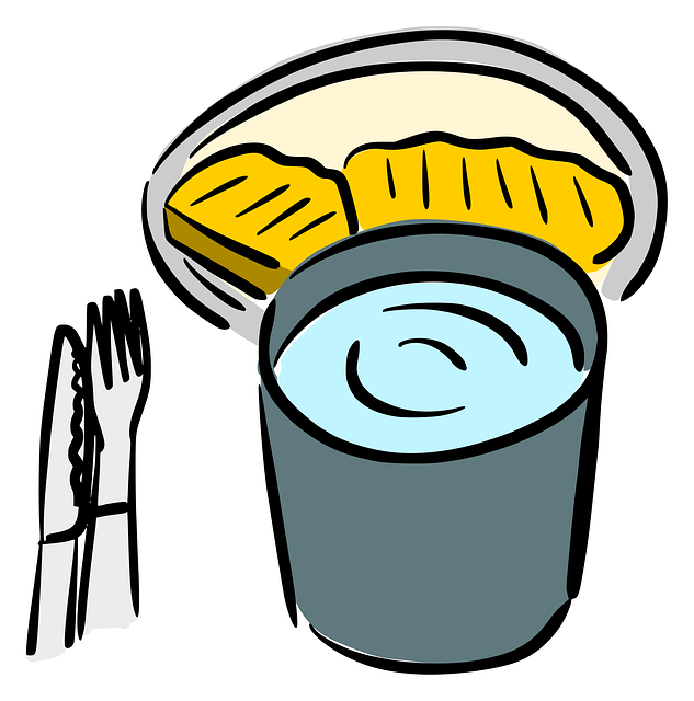 Free dinner food lunch illustration