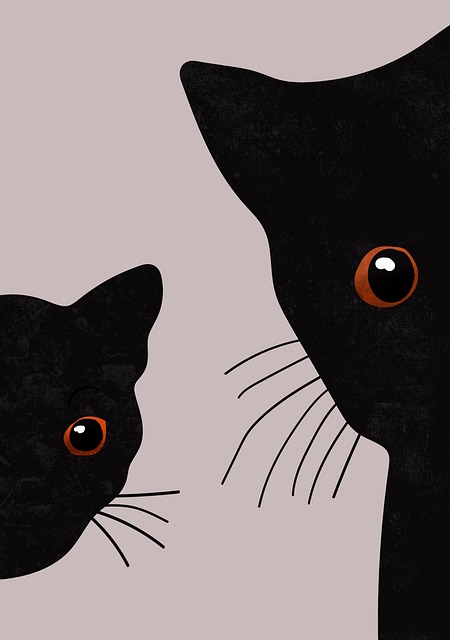 Free cats pets background illustration