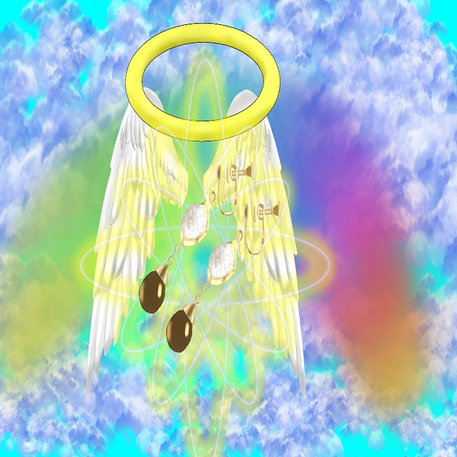 Free earrings angel fantasy illustration