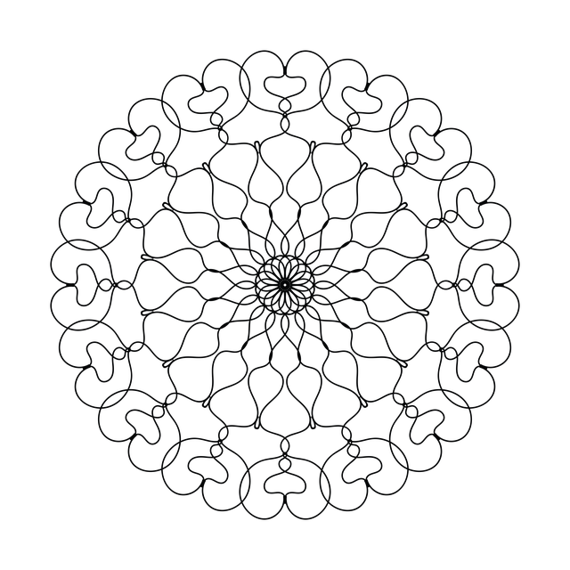 Free Mandala Mandalas For Coloring illustration and picture