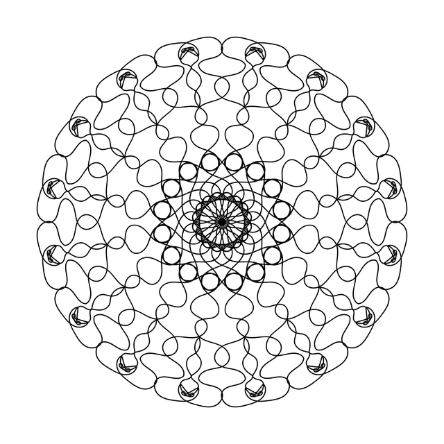Free Mandala Mandalas For Coloring illustration and picture