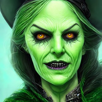 Free Witch Halloween illustration and picture