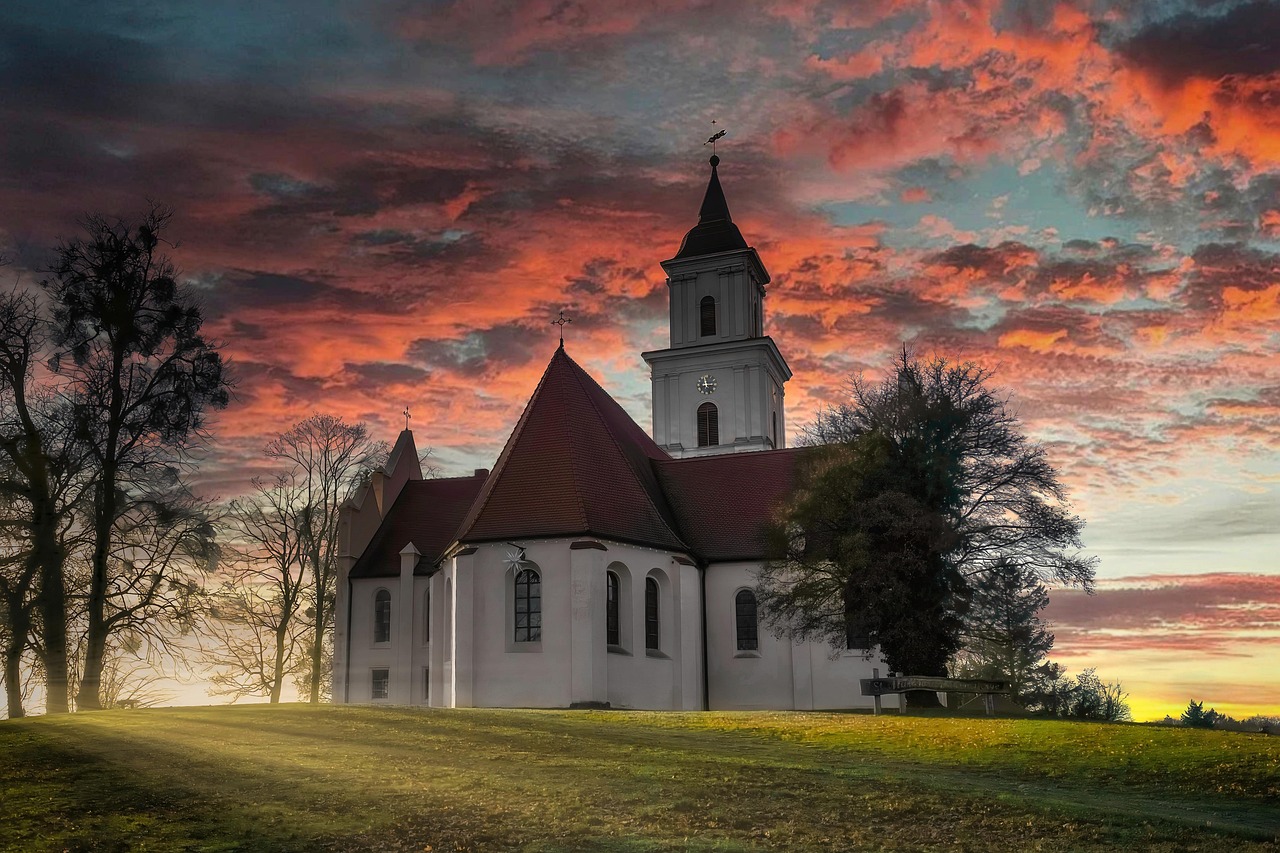 Kirche Sonnenuntergang Deutschland Kostenloses Foto Auf Pixabay Pixabay