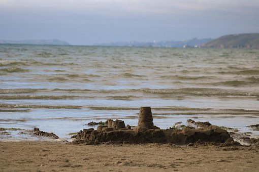 Free Sand Castle Beach photo and picture