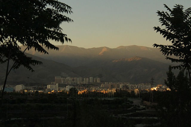 Iran, Teheran, Stadt, Sonnenuntergang