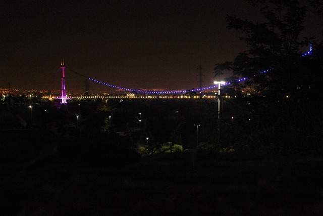 Iran, Teheran, Brücke, Nacht, Milad Turm