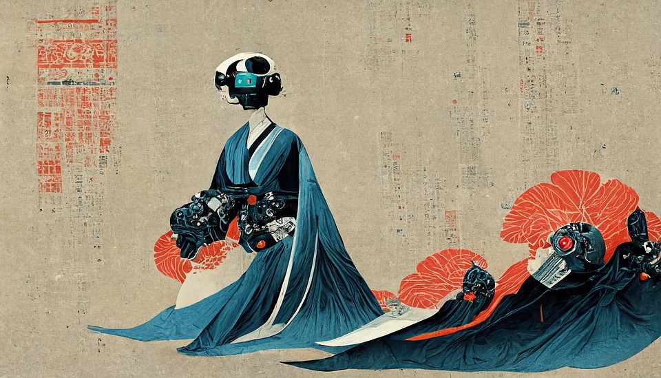 Download Geisha, Cyber, Robot. Royalty-Free Stock Illustration Image ...