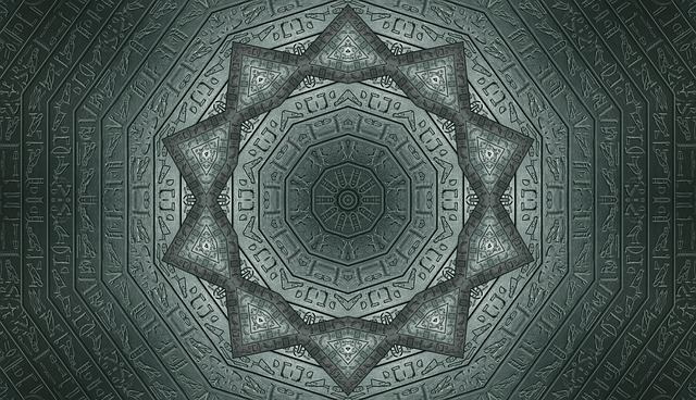 Free star shapes hieroglyphics illustration