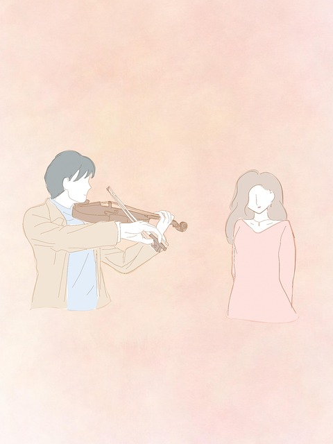 Free courtship valentine romantic illustration